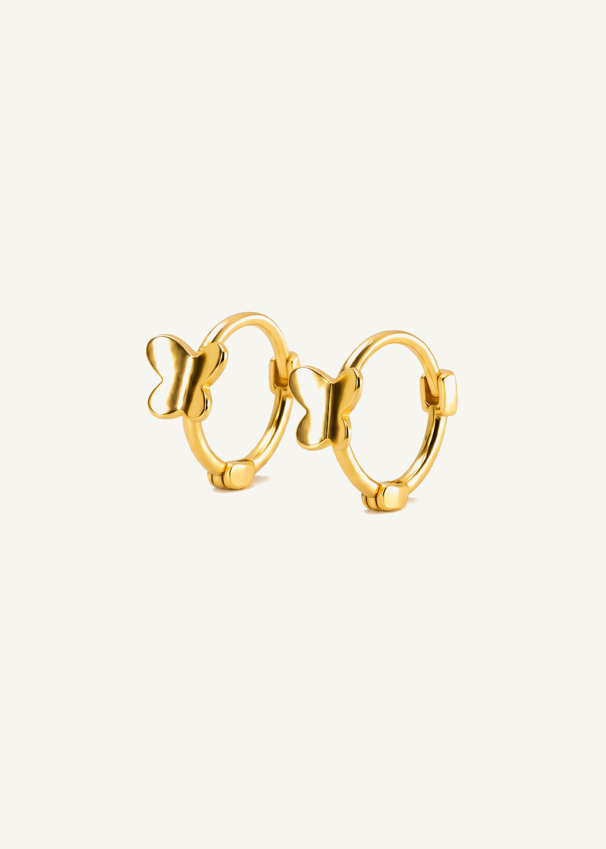 Butterfly Huggie — off-white background hero