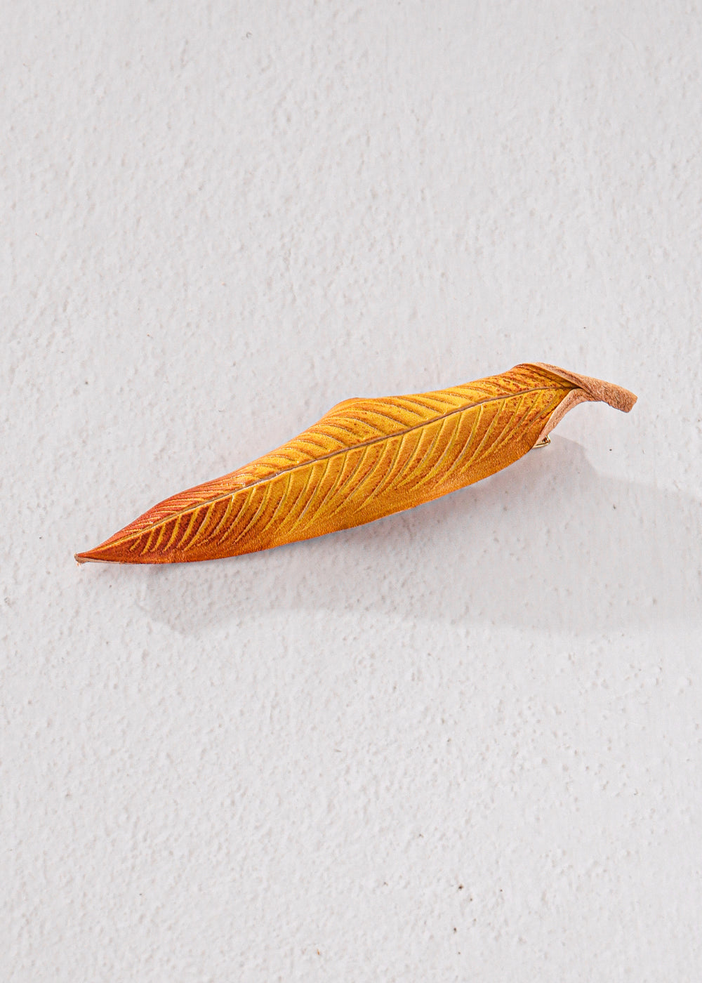 Leather Leaf Hair Clip