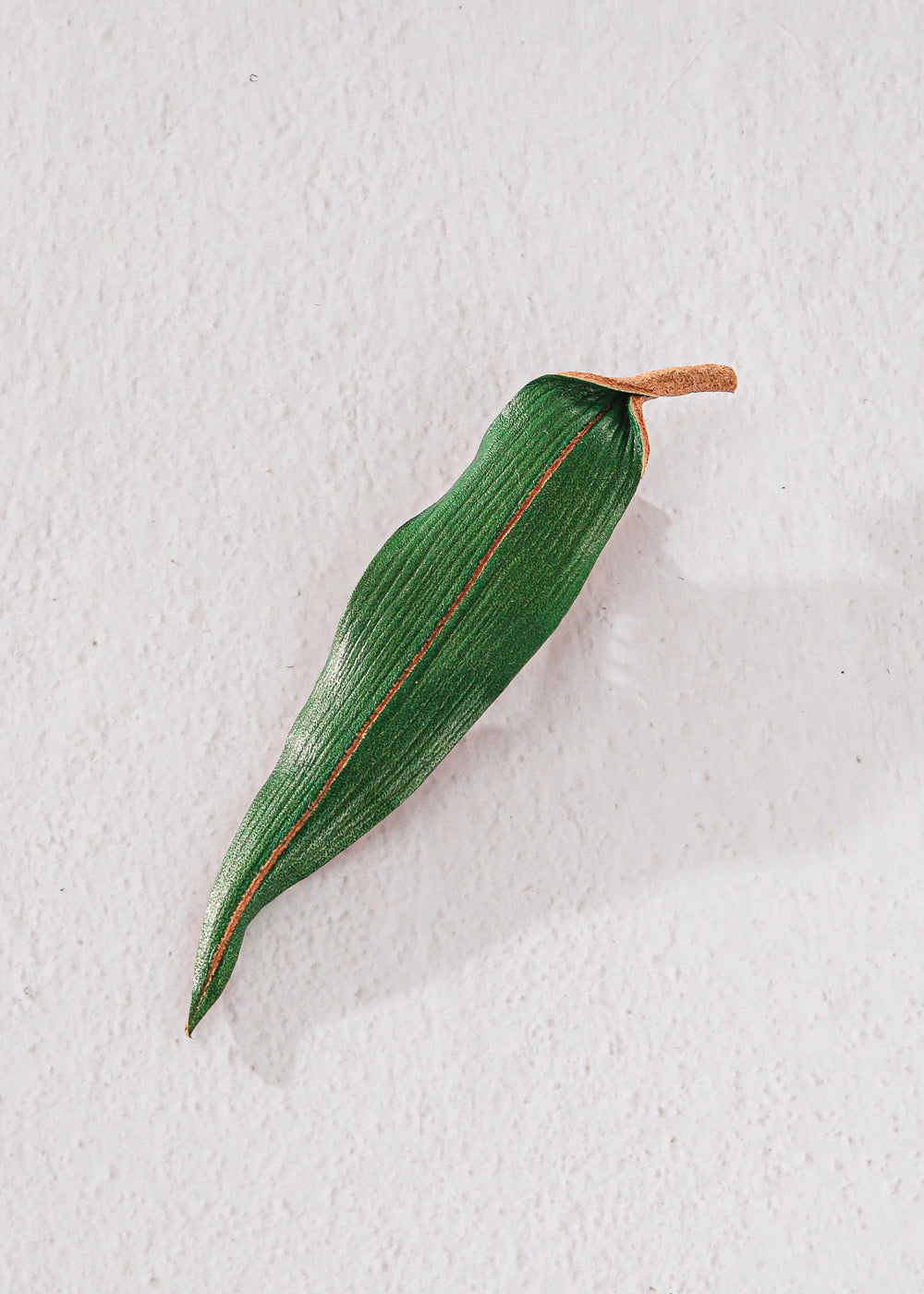 Leather Bamboo leaf hair clip