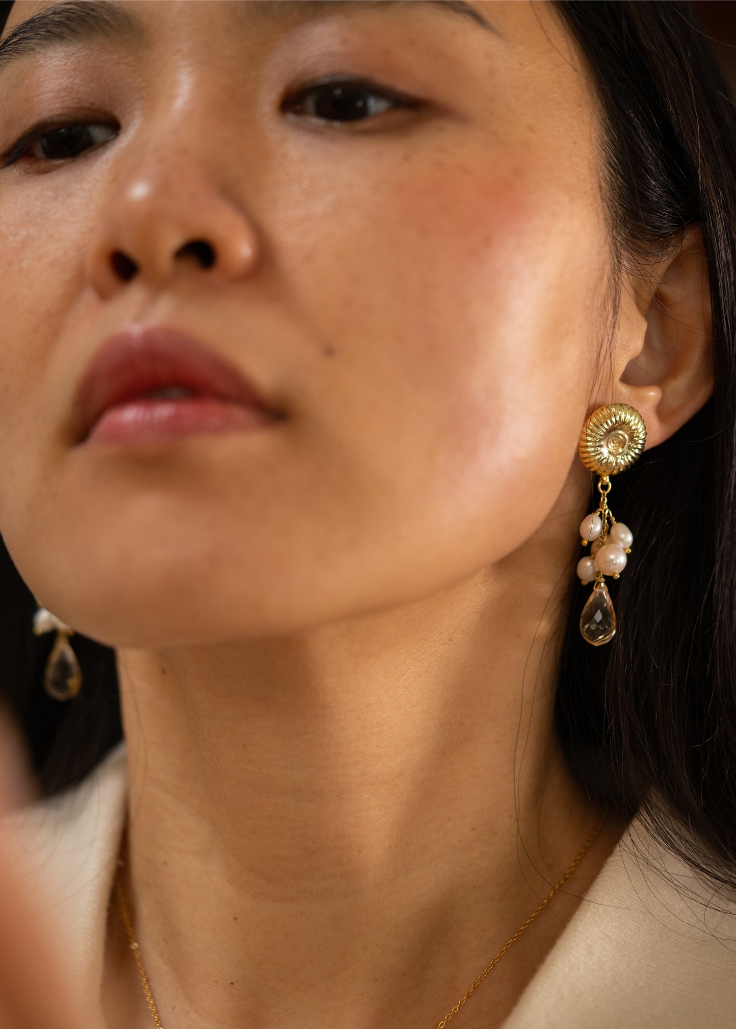 Sun and rain earring