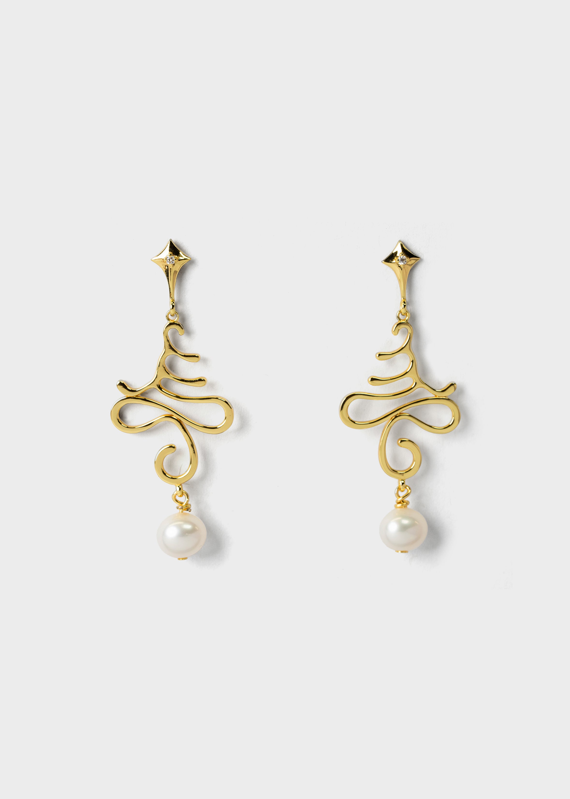 OM Tree Earrings