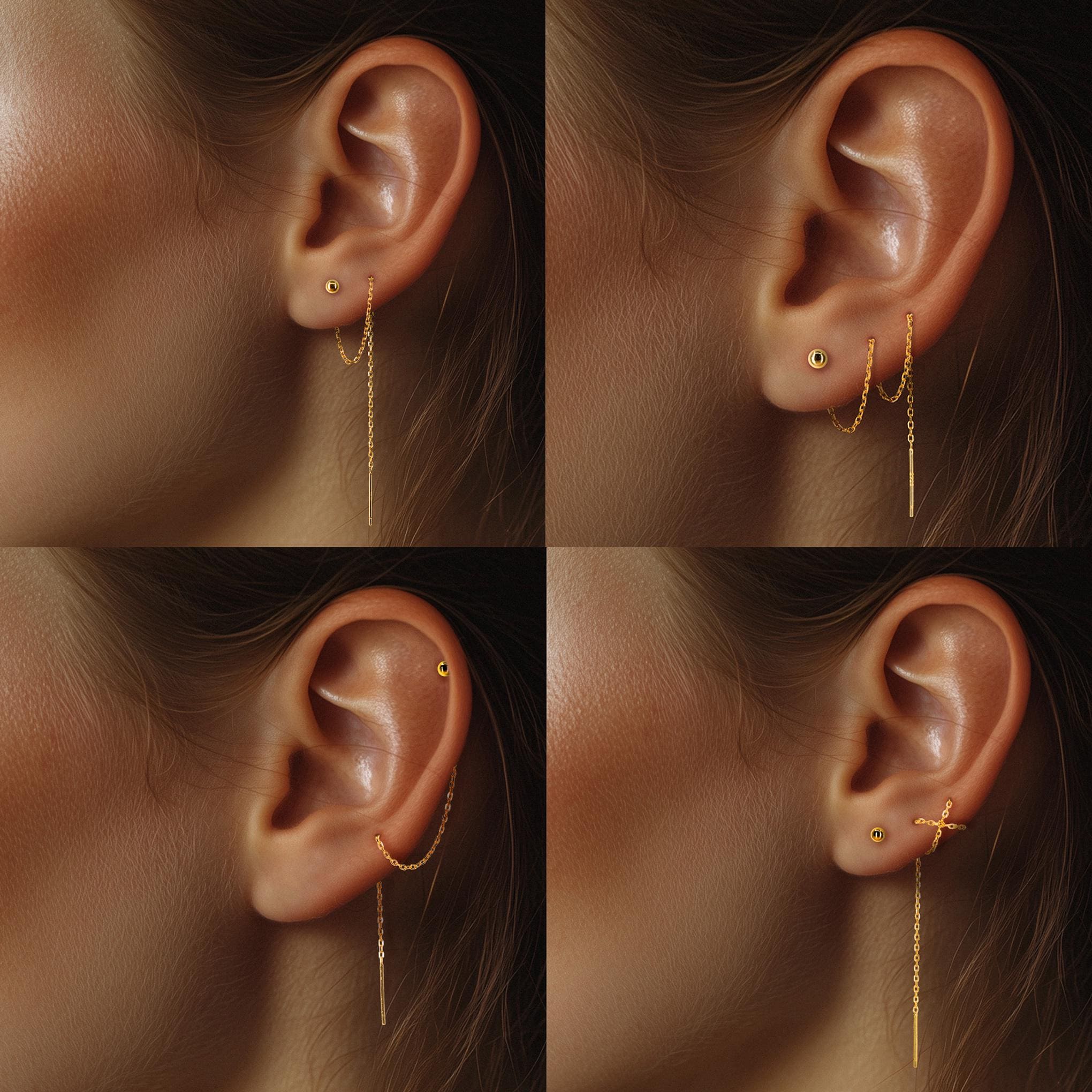 Ball Threader with Double Piercing Chain
