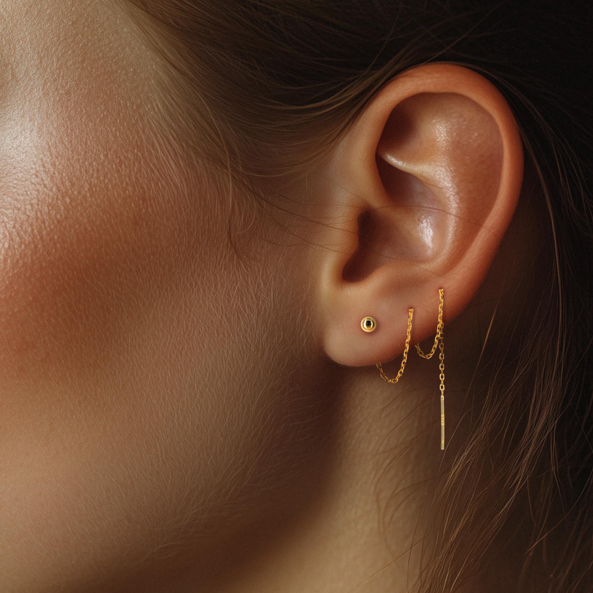 Ball Threader with Double Piercing Chain