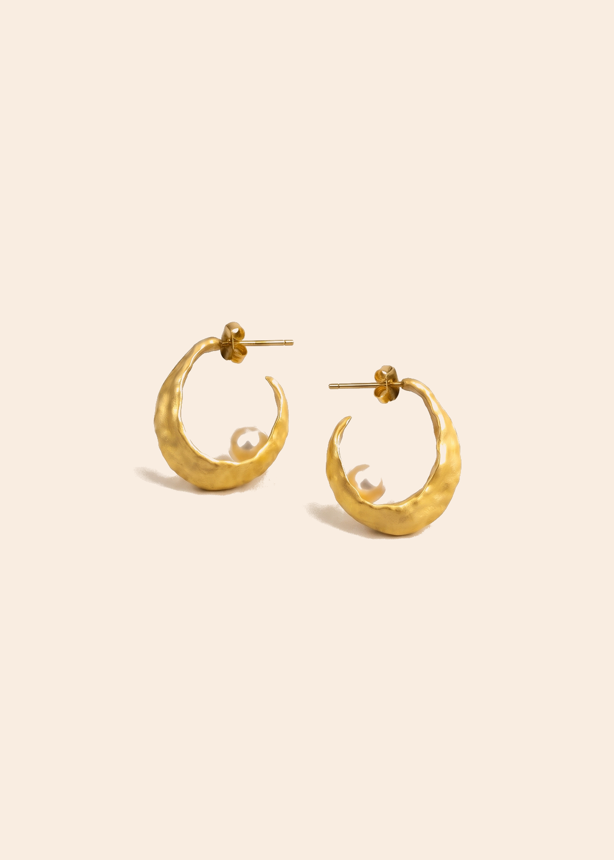 Echo Earrings — off-white background hero