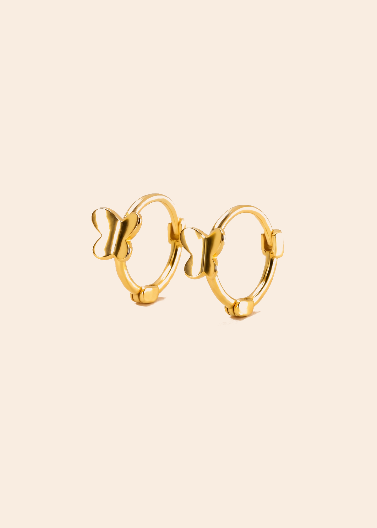 Butterfly Huggie — off-white background hero