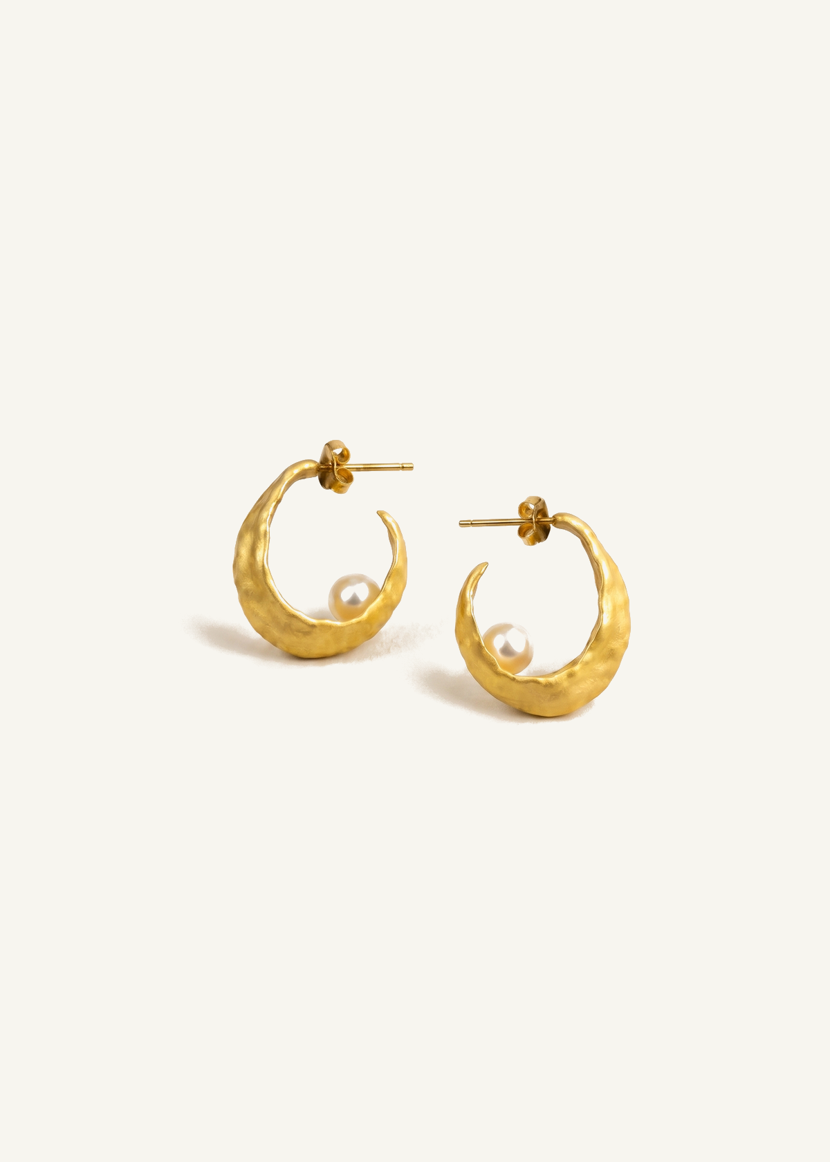 Echo Earrings — off-white background hero