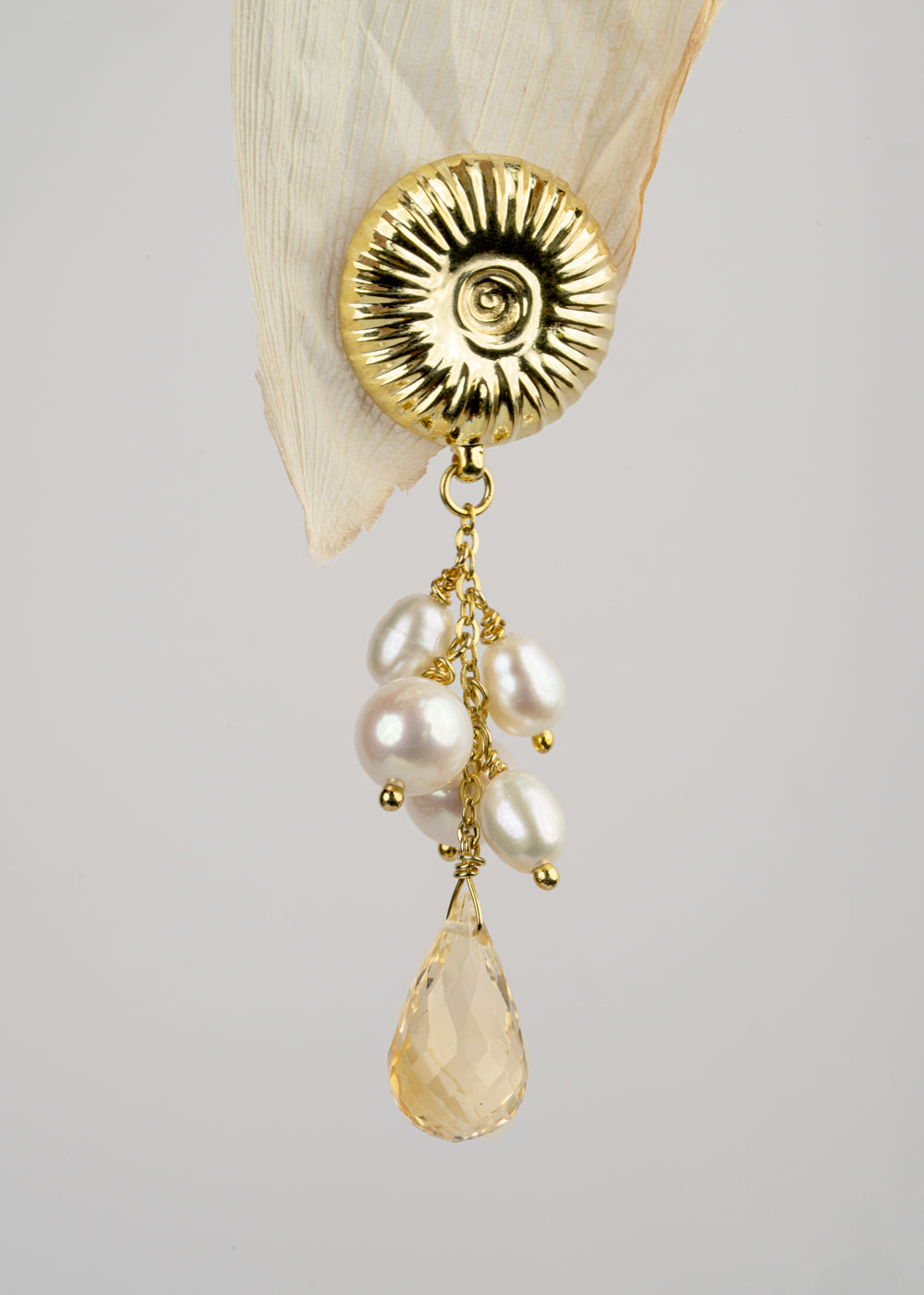 Sun and rain earring