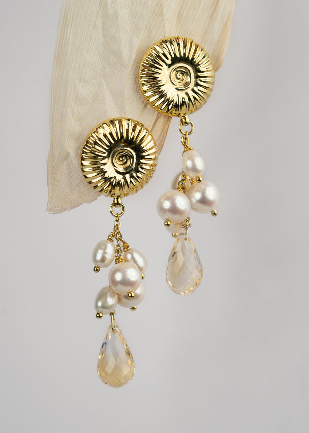 Sun and rain earring