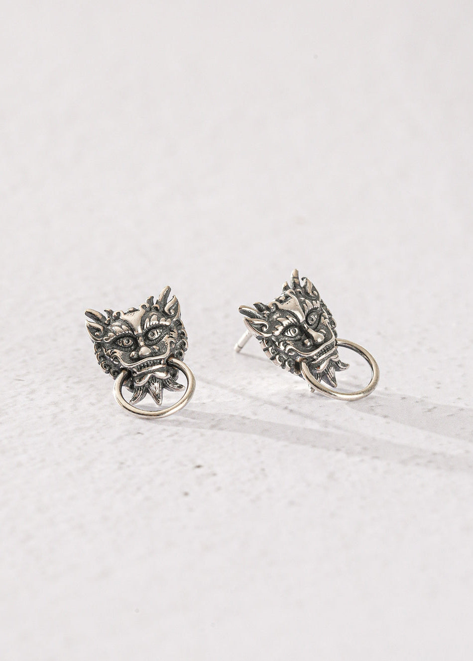 Chinese Dragon ear stud