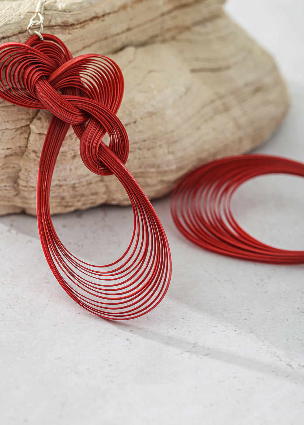 bamboo woven earring